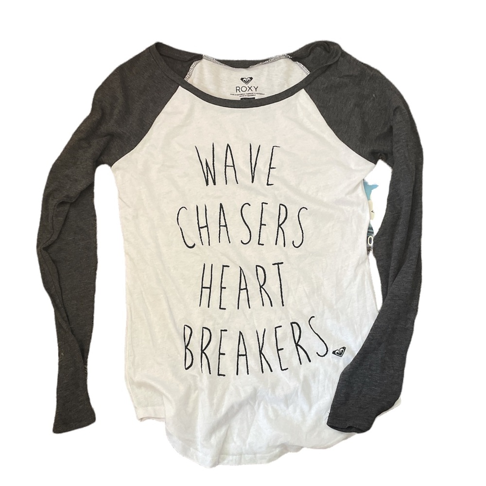 Wave Chasers Heart Breakers Roxy Raglan Shirt